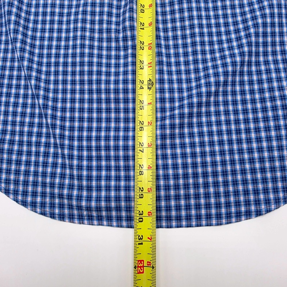 Vineyard Vines by Shep & Ian Classic Fit Tucker Blue White Check Shirt‎ Size M - Picture 9 of 10